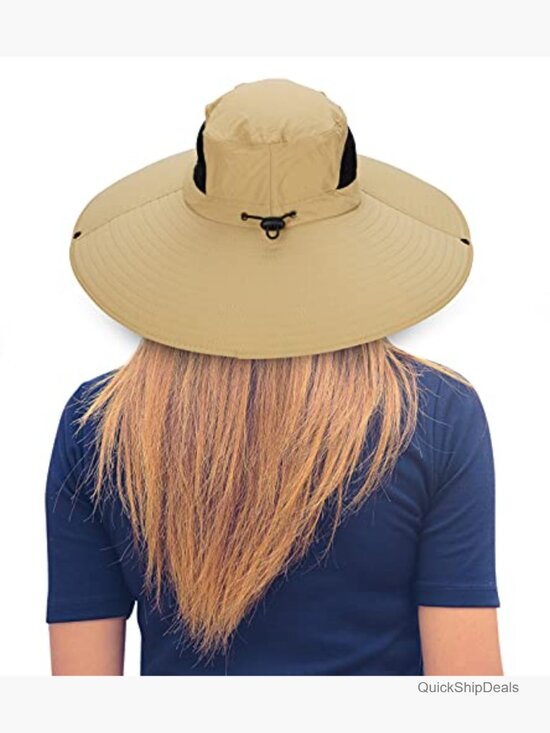 UPF50+ Waterproof Wide Brim Bucket Hat for Fishing Hiking Camping main image 4